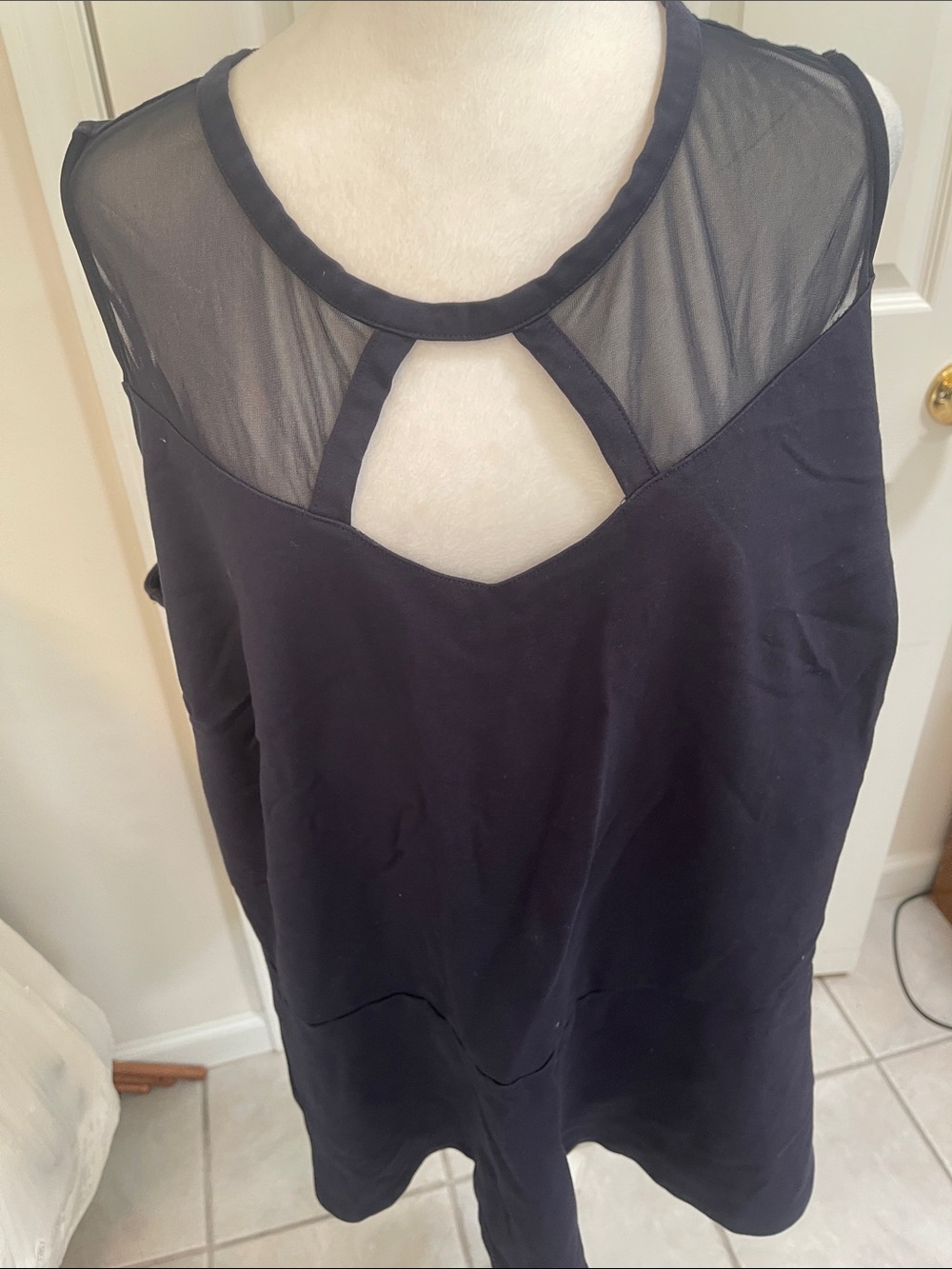 Lane Bryant Navy Sleeveless Tunic. Navy Blue. Size 26/28